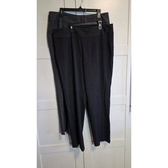 Investments pants Slacks women's  14S   (1) black/white & (1) BLACK - Picture 1 of 14